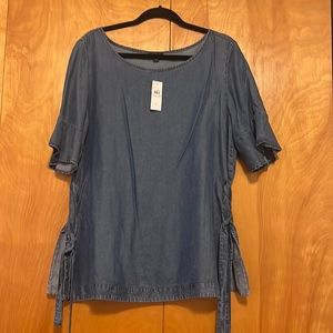 NWT Ann Taylor chambray shirt.